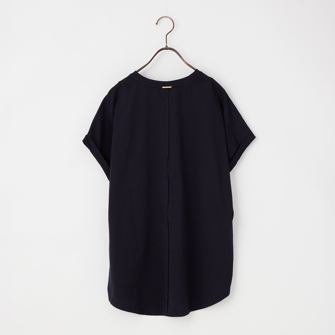 MICA&DEAL [マイカアンドディール] LAIA ロゴヘムラウンドTシャツ [0126209101] NAVY