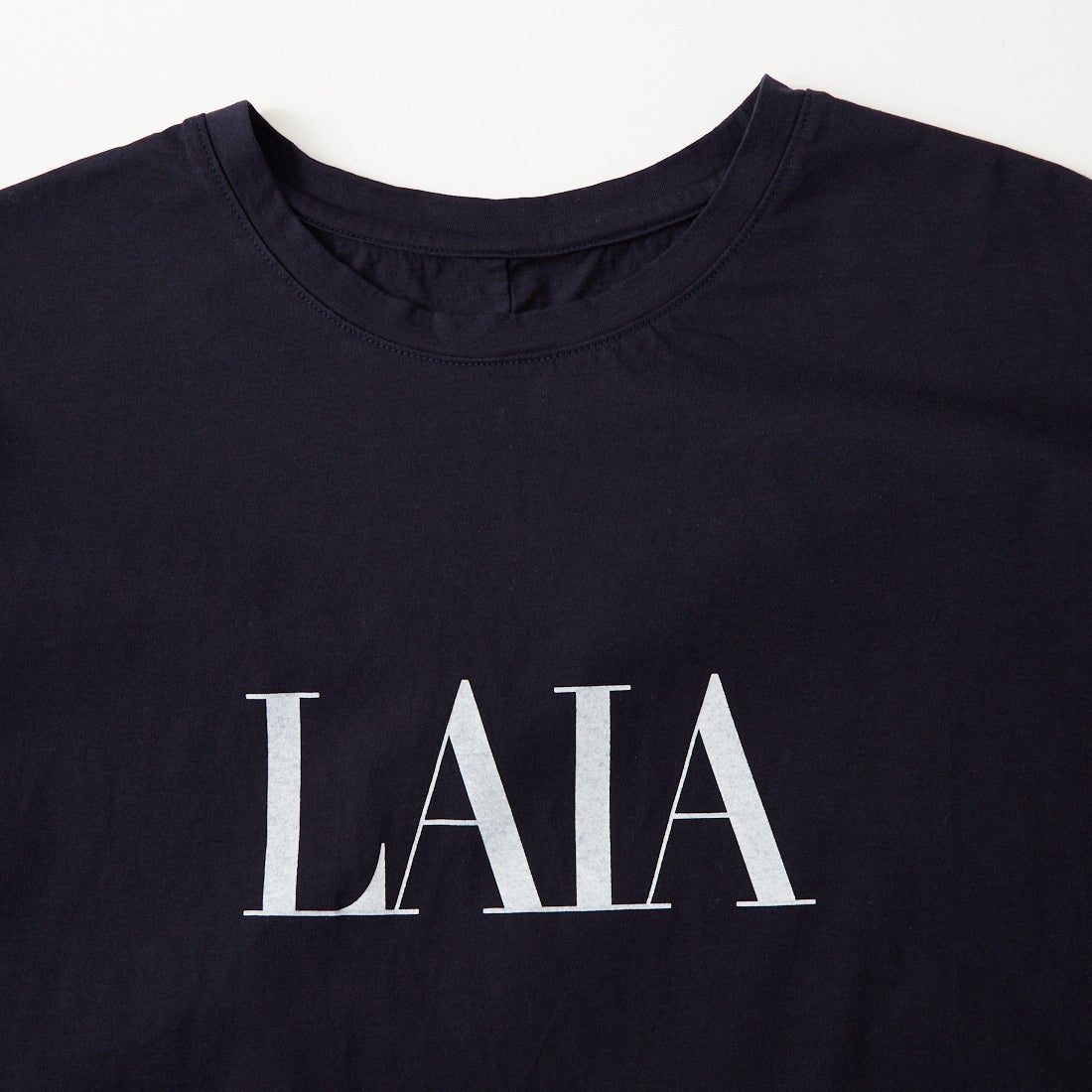MICA&DEAL [マイカアンドディール] LAIA ロゴヘムラウンドTシャツ [0126209101] NAVY