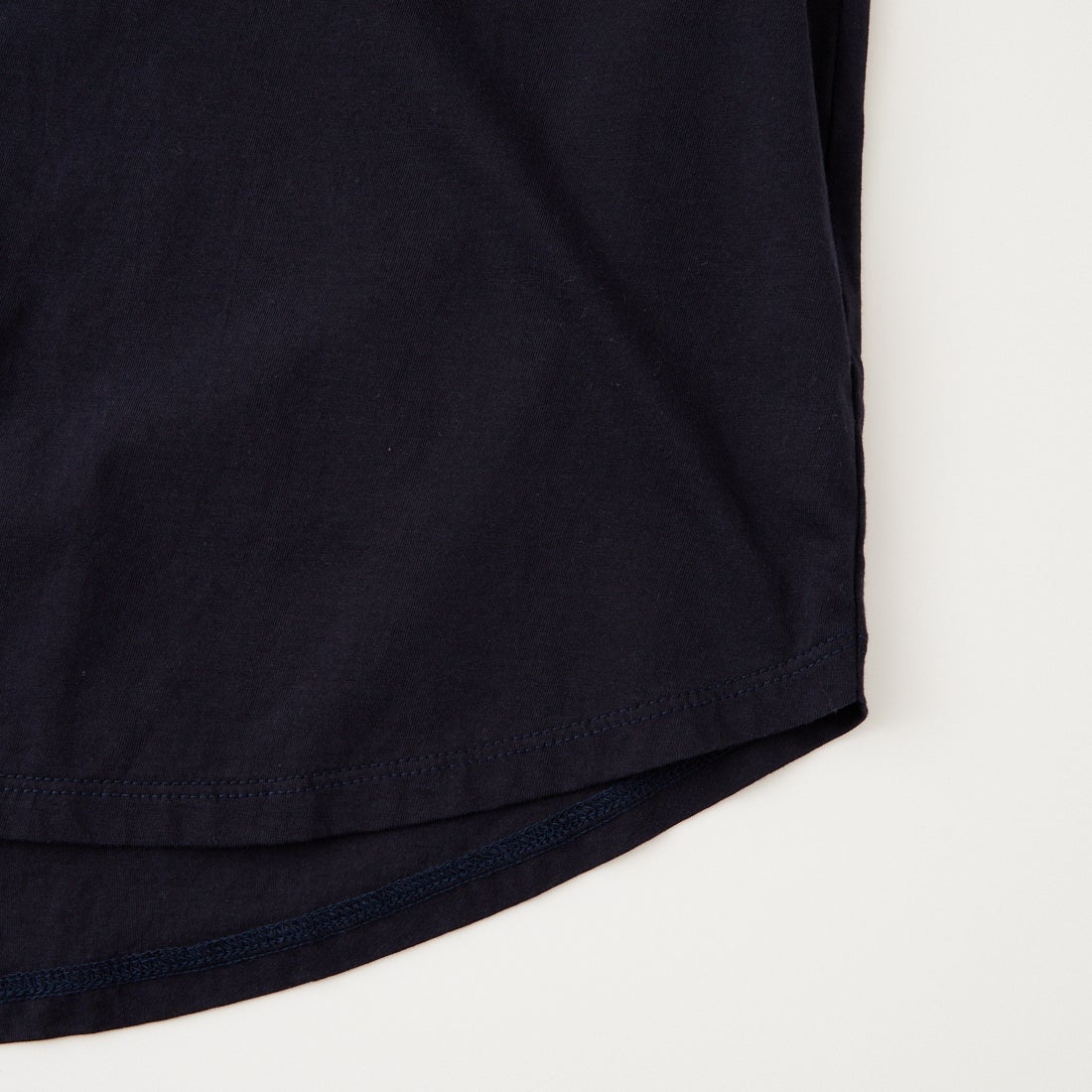 MICA&DEAL [マイカアンドディール] LAIA ロゴヘムラウンドTシャツ [0126209101] NAVY