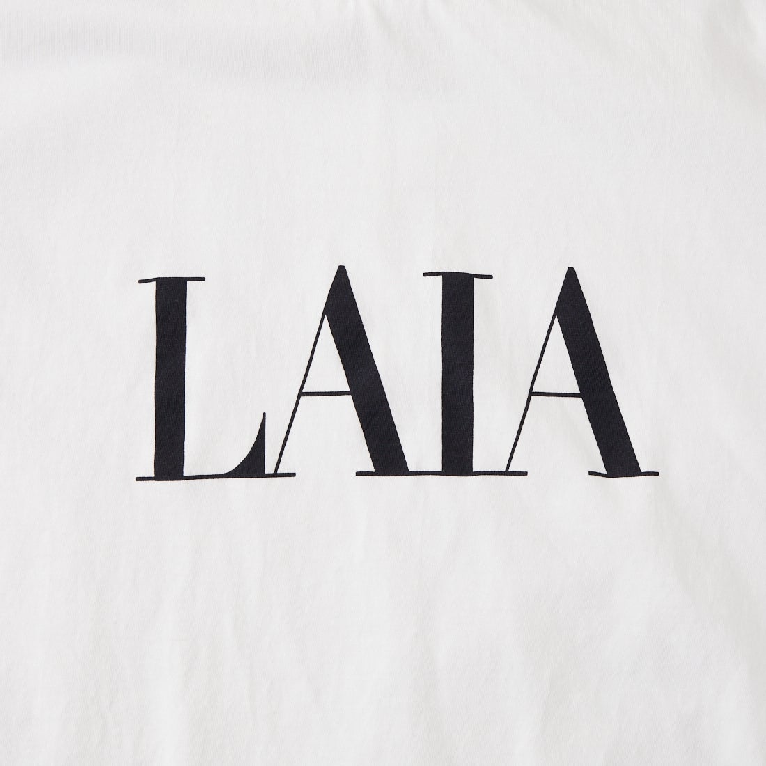 MICA&DEAL [マイカアンドディール] LAIA ロゴヘムラウンドTシャツ [0126209101] WHITE