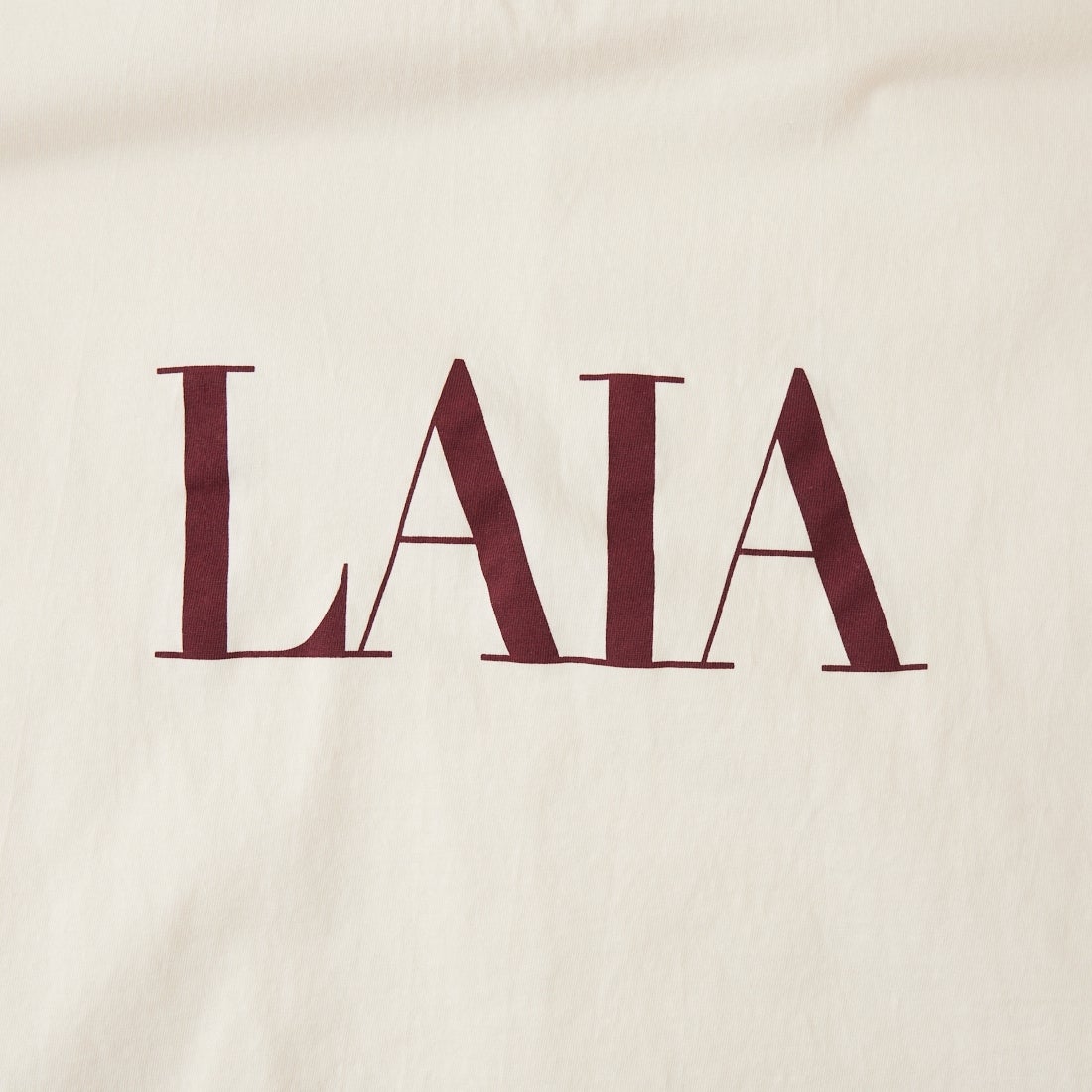 MICA&DEAL [マイカアンドディール] LAIA ロゴヘムラウンドTシャツ [0126209101] L/BEIGE
