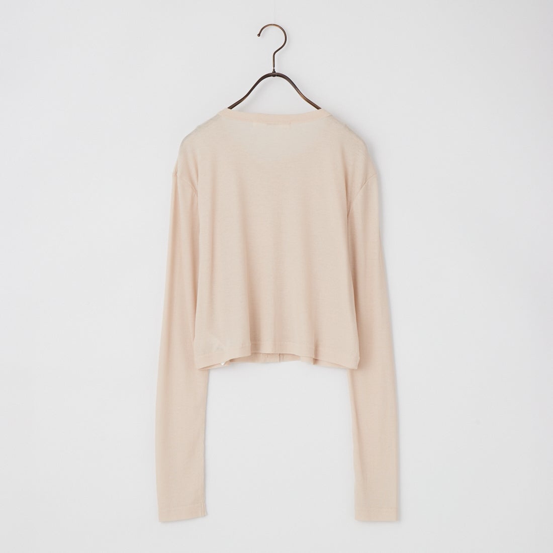 USINE [ユジーヌ] シアーリブ短丈カーディガン [21267067] 033 ﾍﾞｰｼﾞｭ