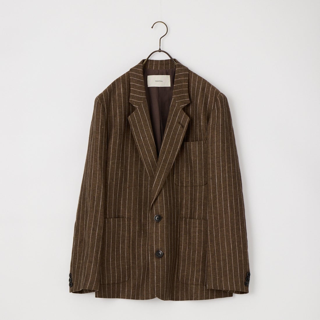 TODAYFUL [トゥデイフル] ボーイフレンド ストライプリネンジャケット [12610108] BRN