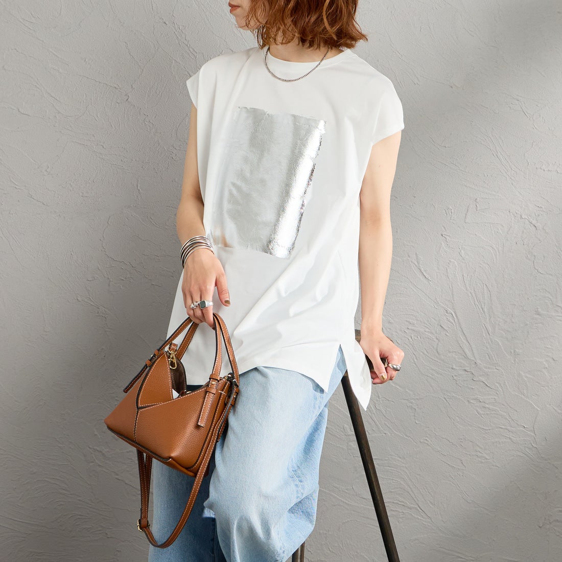 02 OFF&&モデル身長：158cm 着用サイズ：F&&