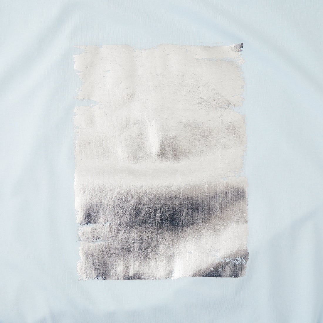 Maison de L'allure [メゾン ドゥ ラリュール] ボックス箔プリントTシャツ [M26312014] 10 BABYBLU