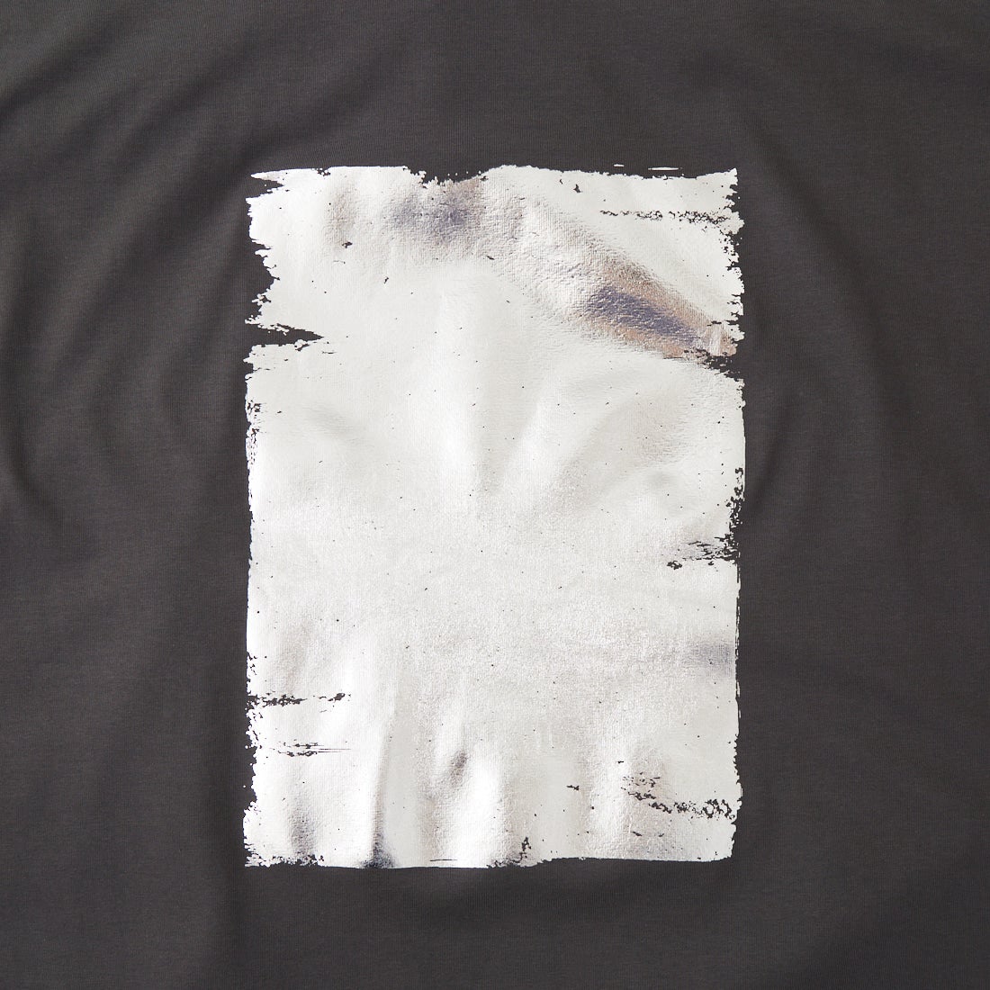 Maison de L'allure [メゾン ドゥ ラリュール] ボックス箔プリントTシャツ [M26312014] 08 CHARCOA