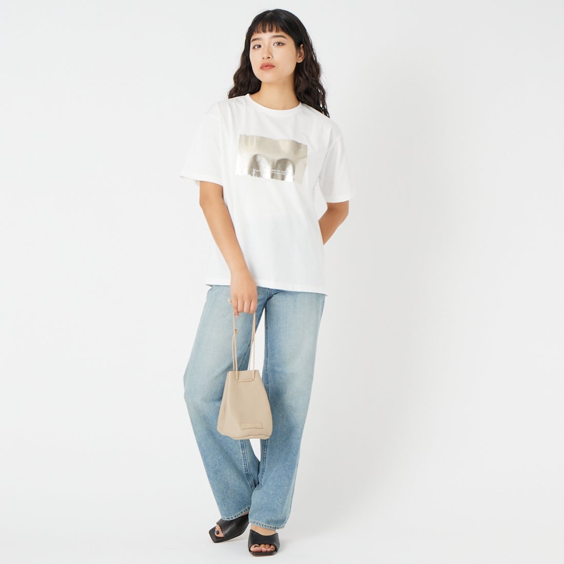 Maison de L'allure [メゾン ドゥ ラリュール] アソートボックス箔ロゴプリントTシャツ [M26312015]