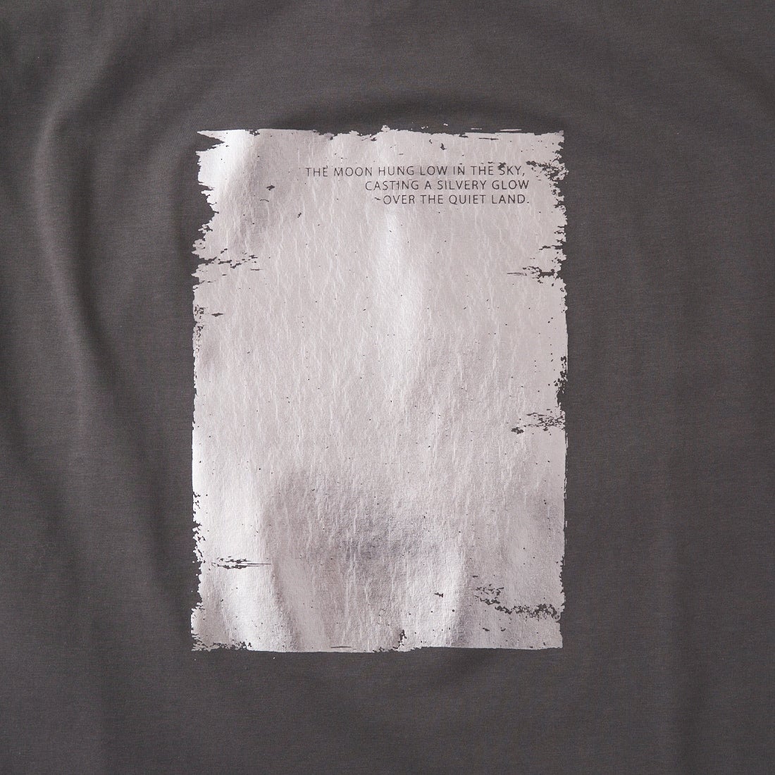 Maison de L'allure [メゾン ドゥ ラリュール] アソートボックス箔ロゴプリントTシャツ [M26312015] 08 CHARCOA