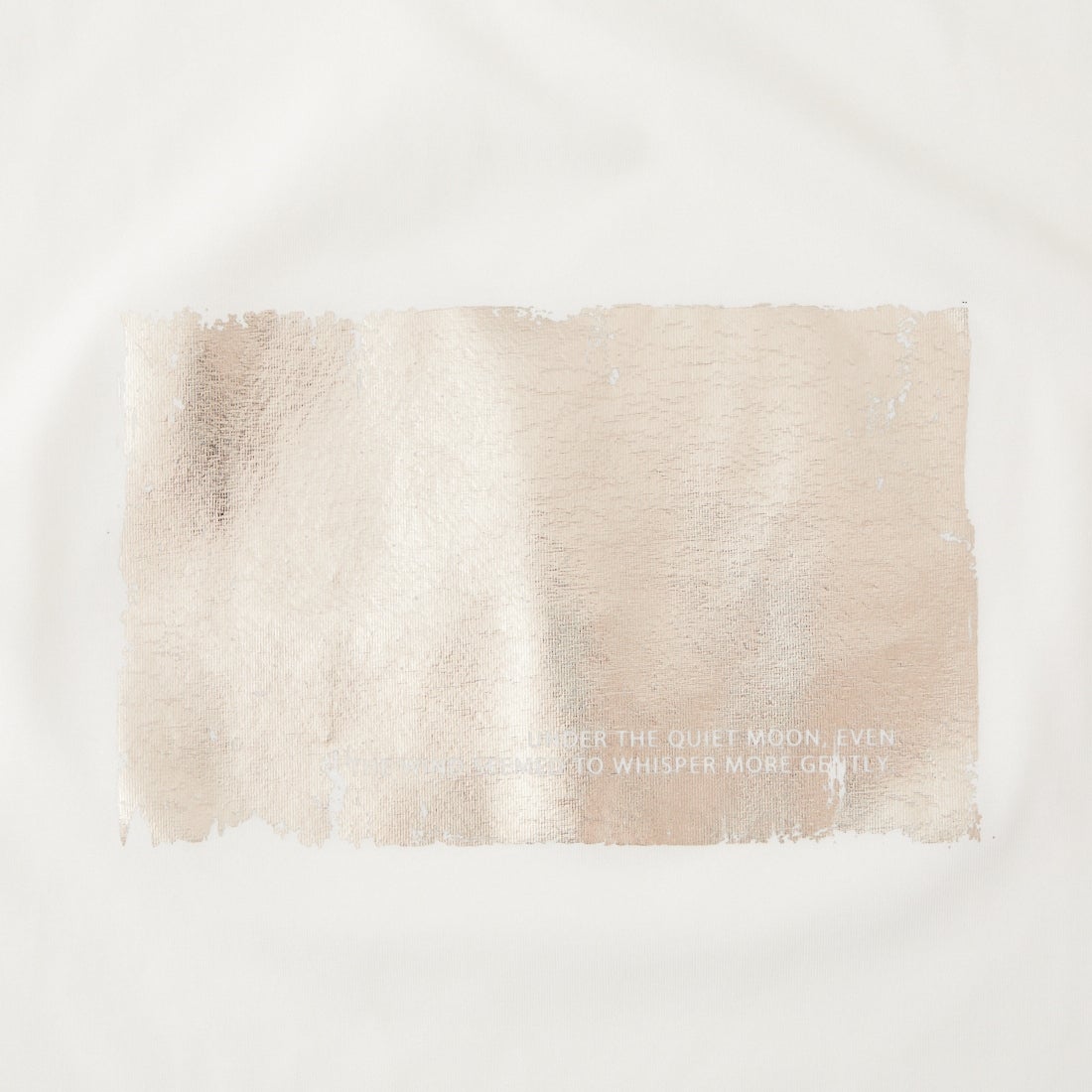 Maison de L'allure [メゾン ドゥ ラリュール] アソートボックス箔ロゴプリントTシャツ [M26312015] 01 WHITE