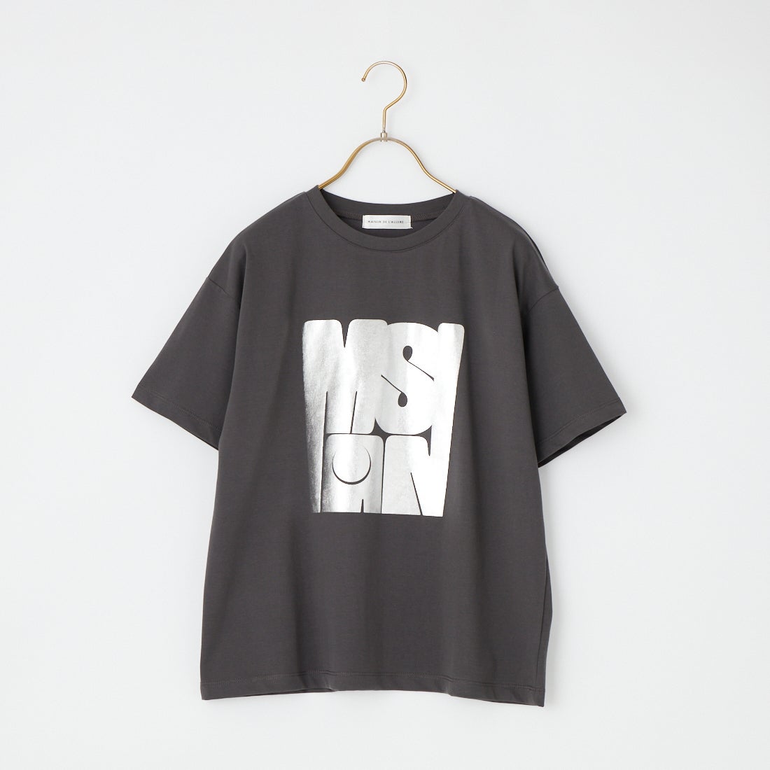 Maison de L'allure [メゾン ドゥ ラリュール] アソートアートロゴプリントTシャツ [M26312016] 08 CHARCOA
