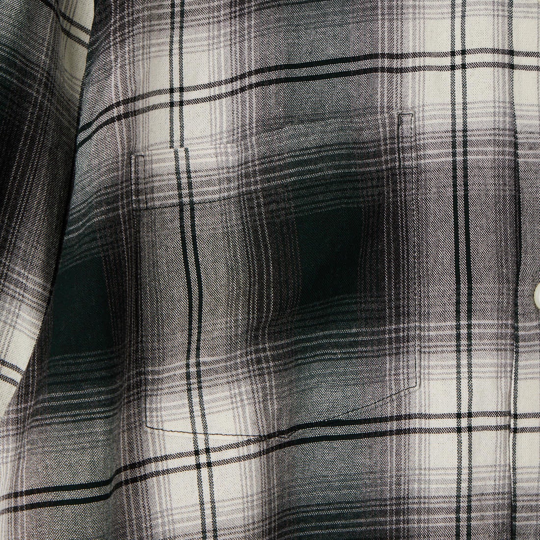 BOW WOW [バウワウ] リメイクレーヨンエイジドチェックシャツ [BW261-RRPS] D.GREEN/WH