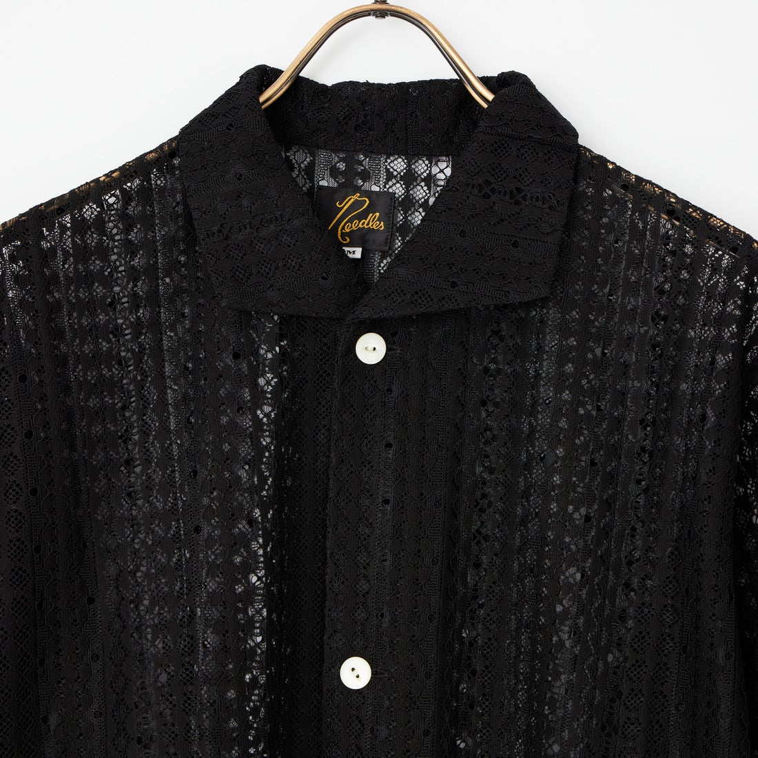 Needles [ニードルズ] ショートスリーブ ワイドスプレッドカラーシャツ [SX284] B BLACK