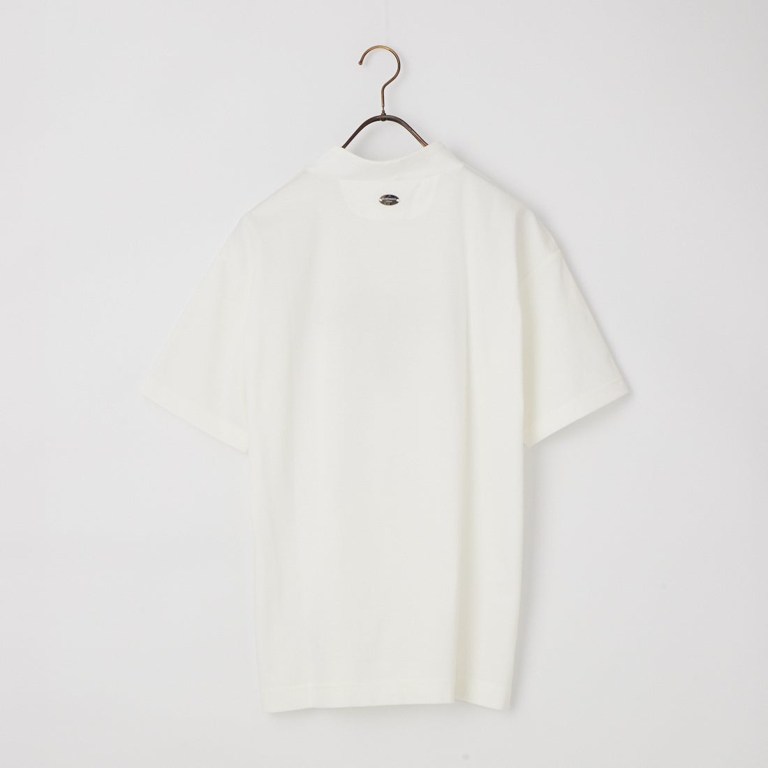 MARK & LONA [マークアンドロナ] スワロフスキーロゴ モックネックTシャツ [MLM-6A-AA04] WHITE