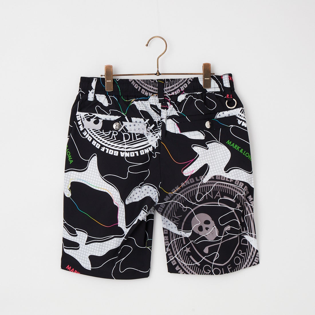 MARK & LONA [マークアンドロナ] カモフラージュ柄 ショートパンツ [MLM-6A-AT08] BLACK