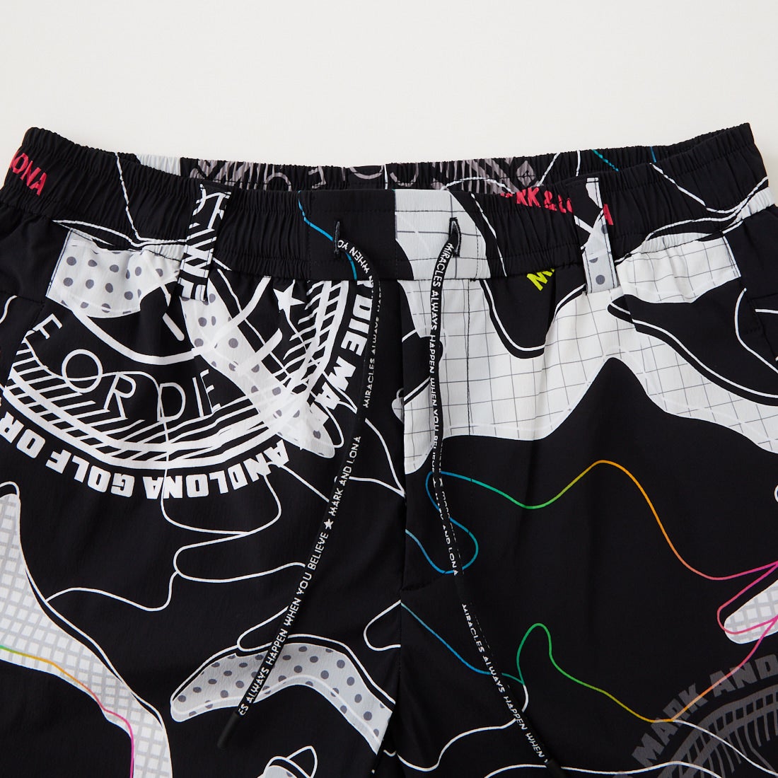 MARK & LONA [マークアンドロナ] カモフラージュ柄 ショートパンツ [MLM-6A-AT08] BLACK