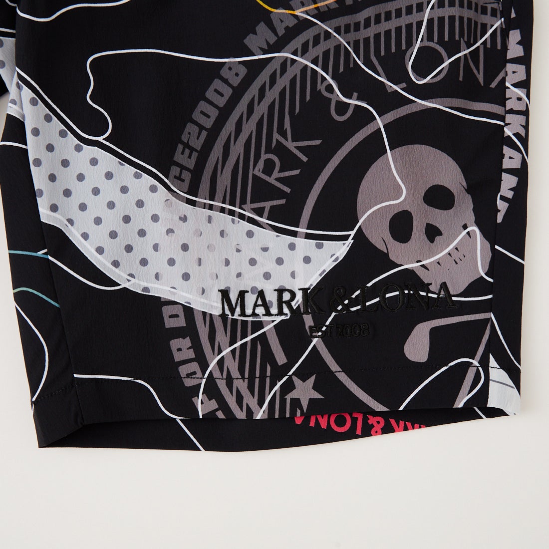 MARK & LONA [マークアンドロナ] カモフラージュ柄 ショートパンツ [MLM-6A-AT08] BLACK