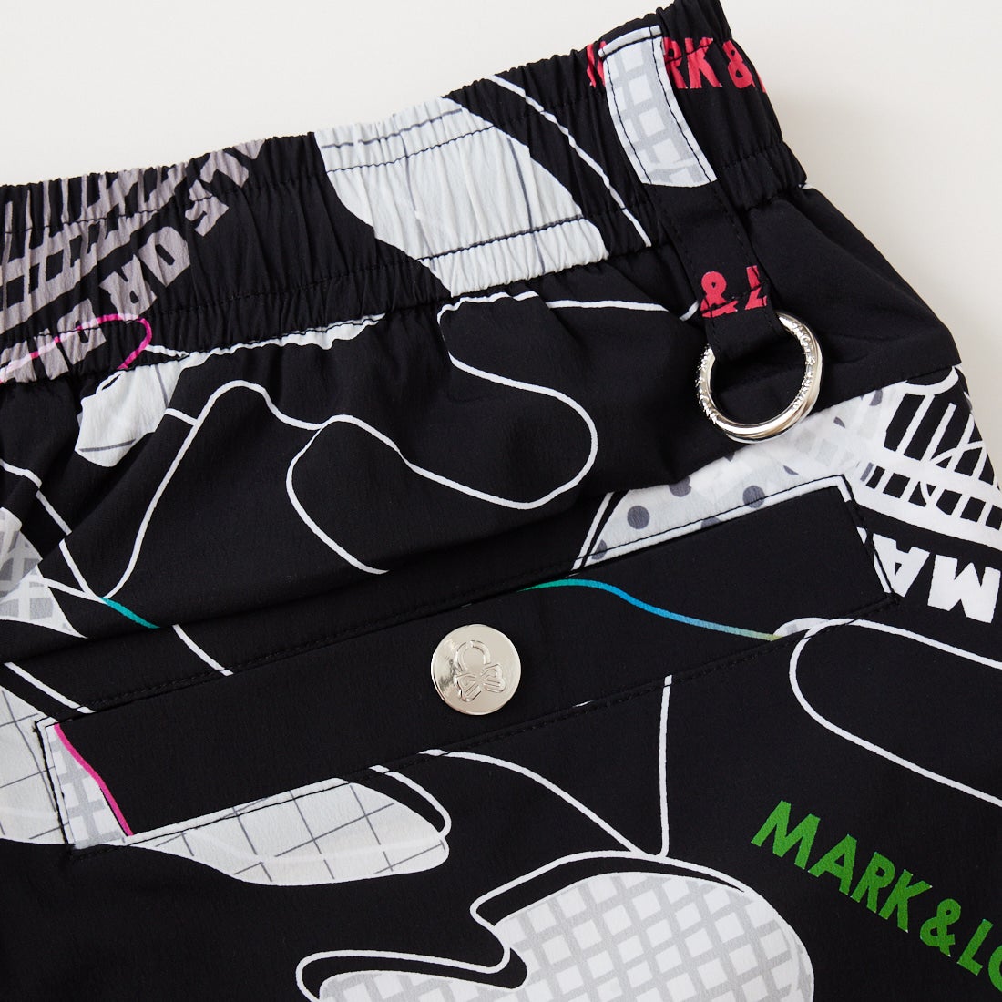 MARK & LONA [マークアンドロナ] カモフラージュ柄 ショートパンツ [MLM-6A-AT08] BLACK