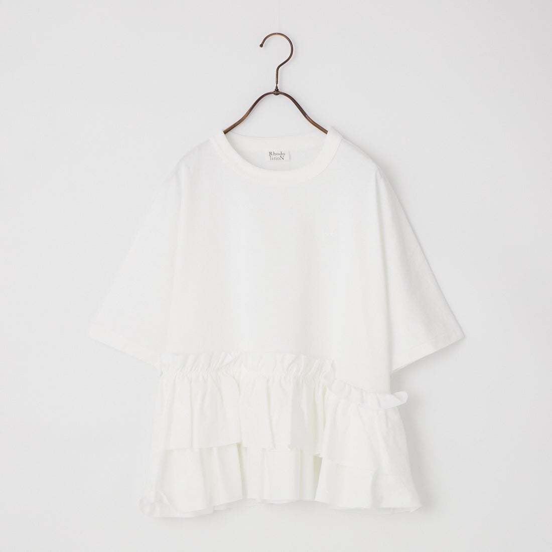 RhodolirioN [ロドリリオン] スワローフリルティアードトップス [SW1078] A WHITE