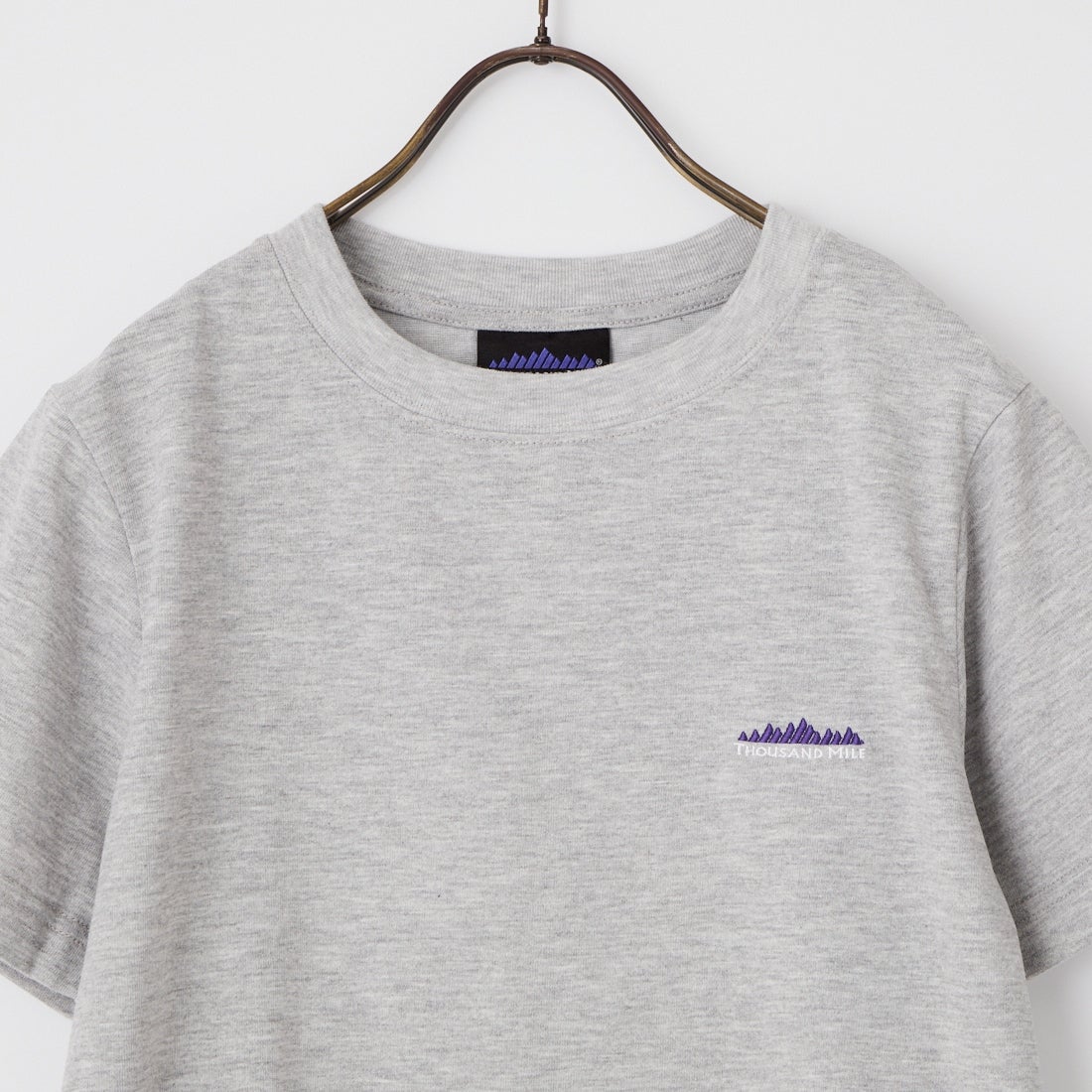 THOUSAND MILE [サウザンド マイル] ショートスリーブコンパクトTシャツ [TM261TC00162] 15 MD.GRAY