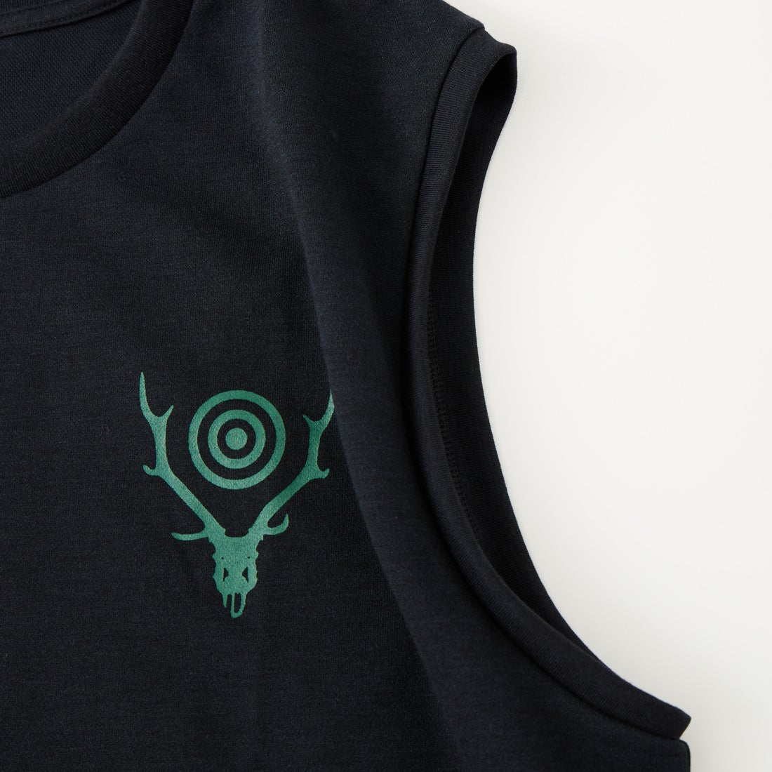 South2West8 [サウスツーウエストエイト] スリーブレスクルーネックTシャツ [SX750] C BLACK