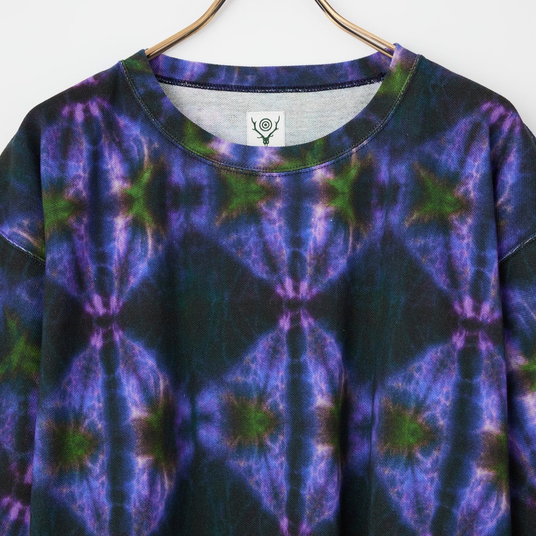 South2West8 [サウスツーウエストエイト] タイダイプリント ショートスリーブクルーネックTシャツ [SX736] A BLUE