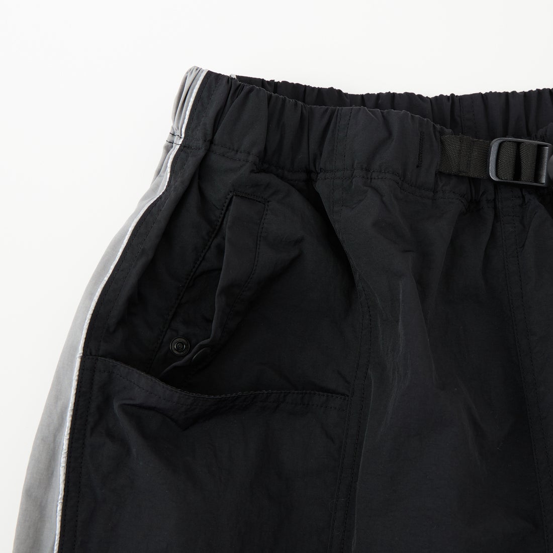 South2West8 [サウスツーウエストエイト] ナイロンタッサー ウォームアップパンツ [SX654] B BLACK
