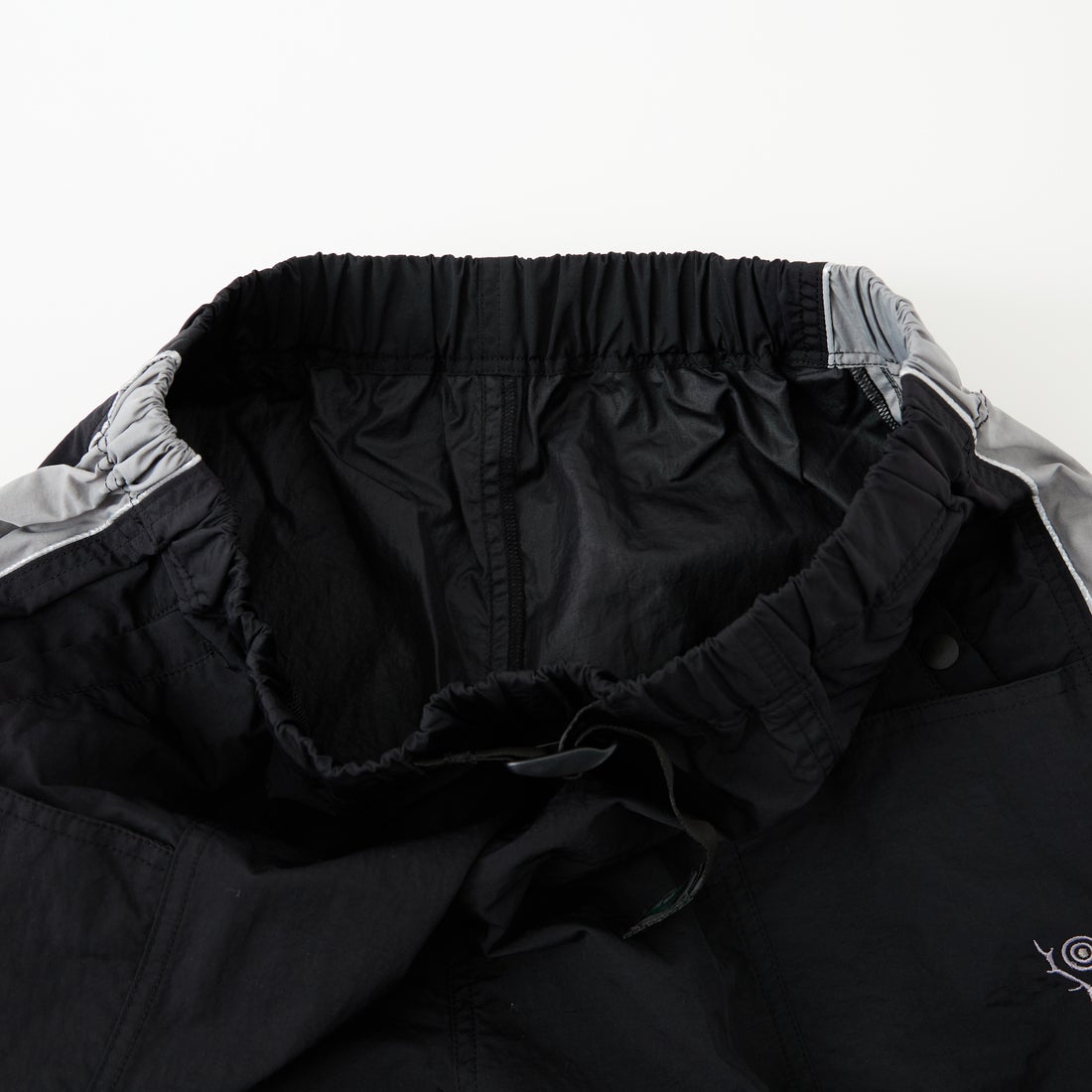 South2West8 [サウスツーウエストエイト] ナイロンタッサー ウォームアップパンツ [SX654] B BLACK