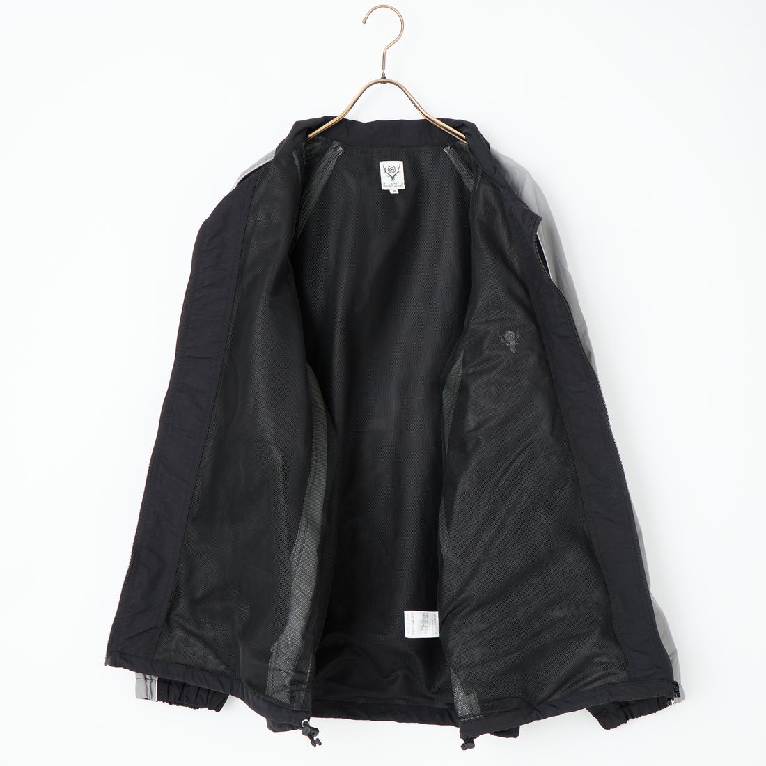South2West8 [サウスツーウエストエイト] ナイロンタッサー ウォームアップジャケット [SX653] B BLACK