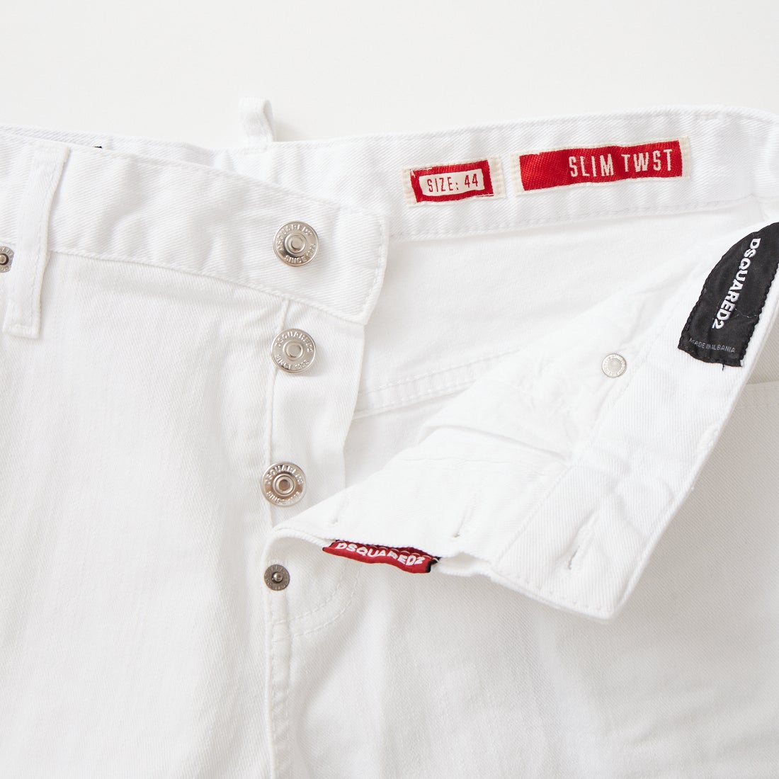 Dsquared2 [ディースクエアード] スリムツイストジーンズ [74LB1869-39781] 100 WHITE