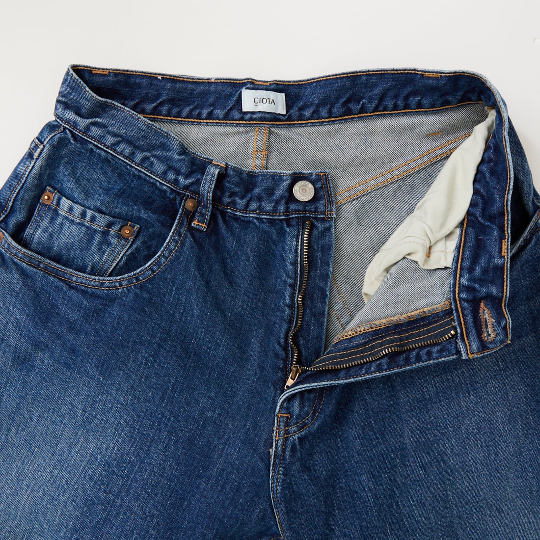 CIOTA [シオタ] バギー5ポケットパンツ [PTLM-25BG-PIMBL] MID BLUE