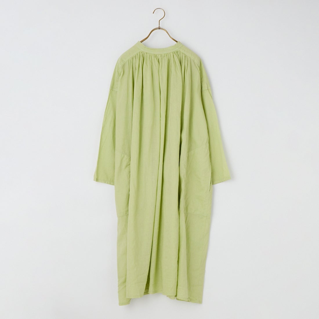 tumugu: [ツムグ] 太番手ステッチコットンリネンボイル 2WAYワンピース [TB26130] 23 CITRON