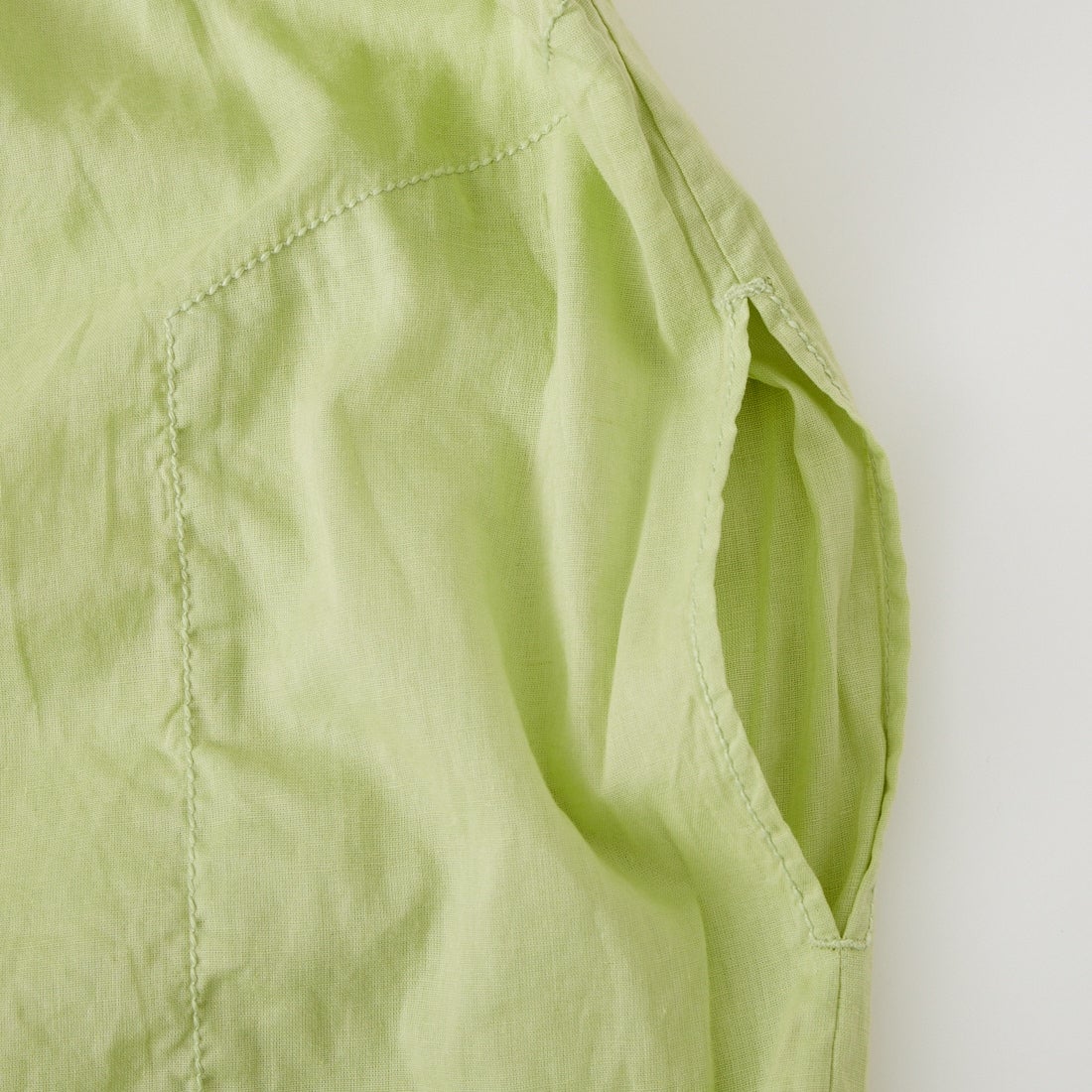 tumugu: [ツムグ] 太番手ステッチコットンリネンボイル 2WAYワンピース [TB26130] 23 CITRON