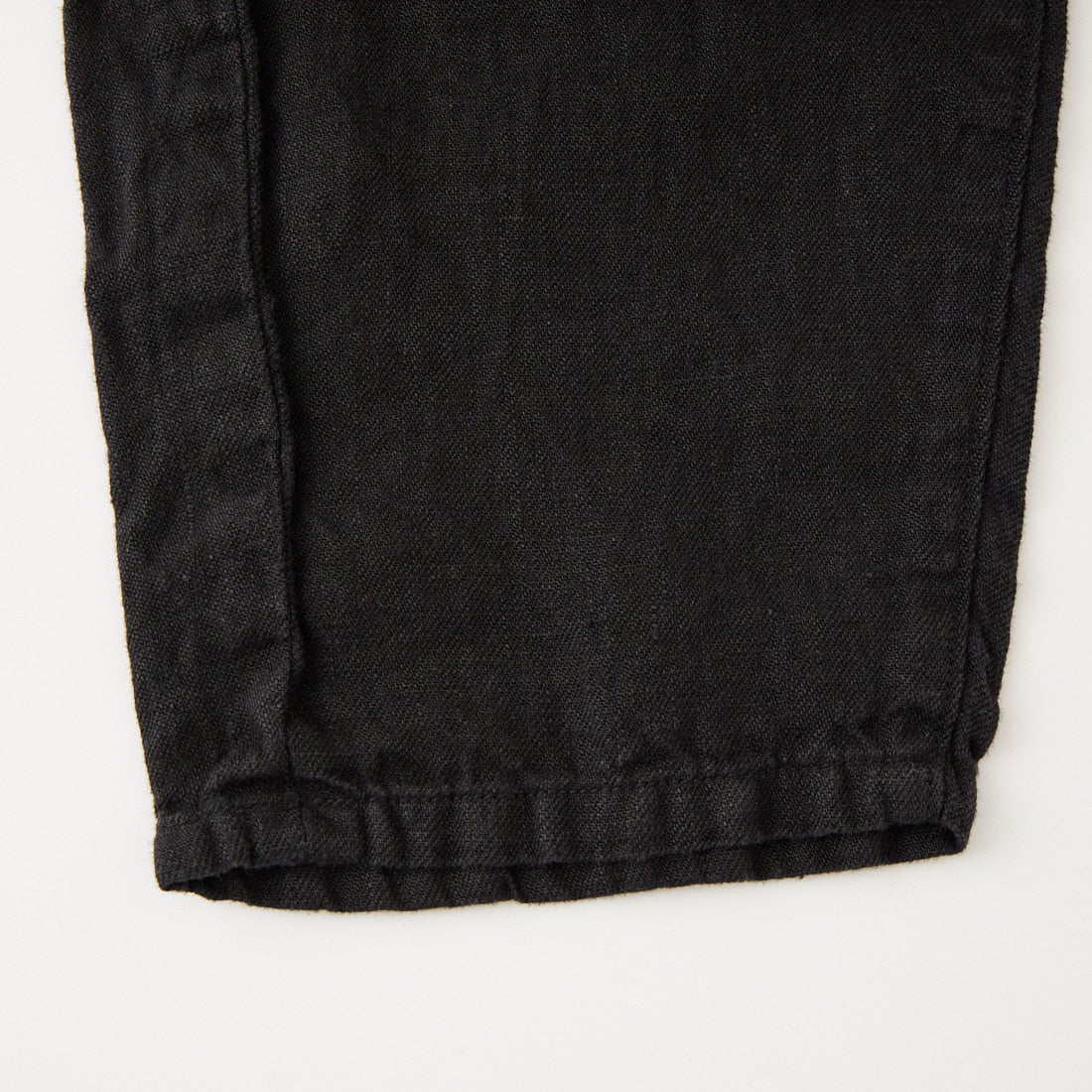 tumugu: [ツムグ] ソリトリネン イージーパンツ [TB23244A] 99 BLACK