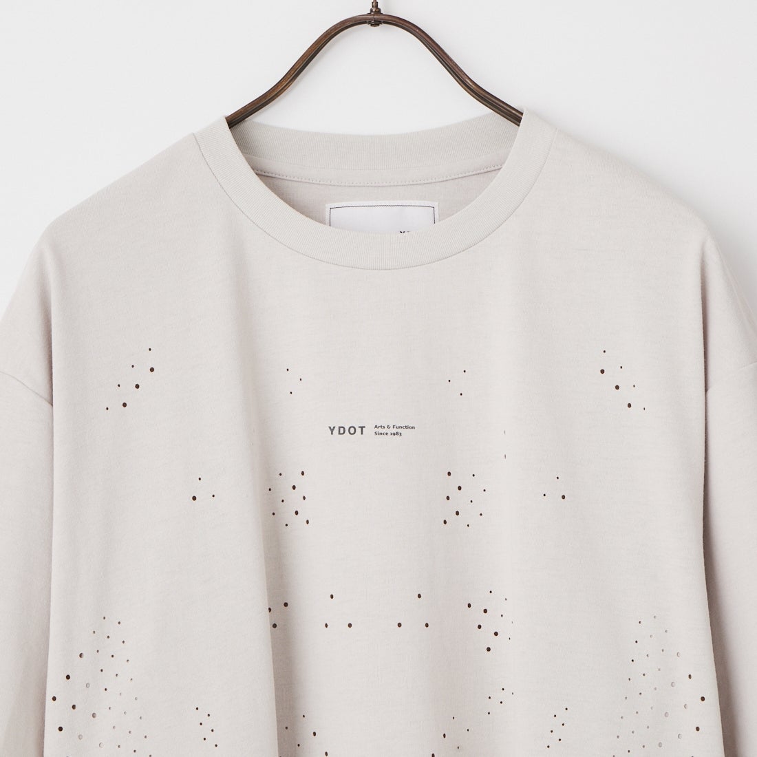 YDOT [ワイドット] フラクタルホール ショートスリーブTシャツ [YU11701] LIGHT GRAY