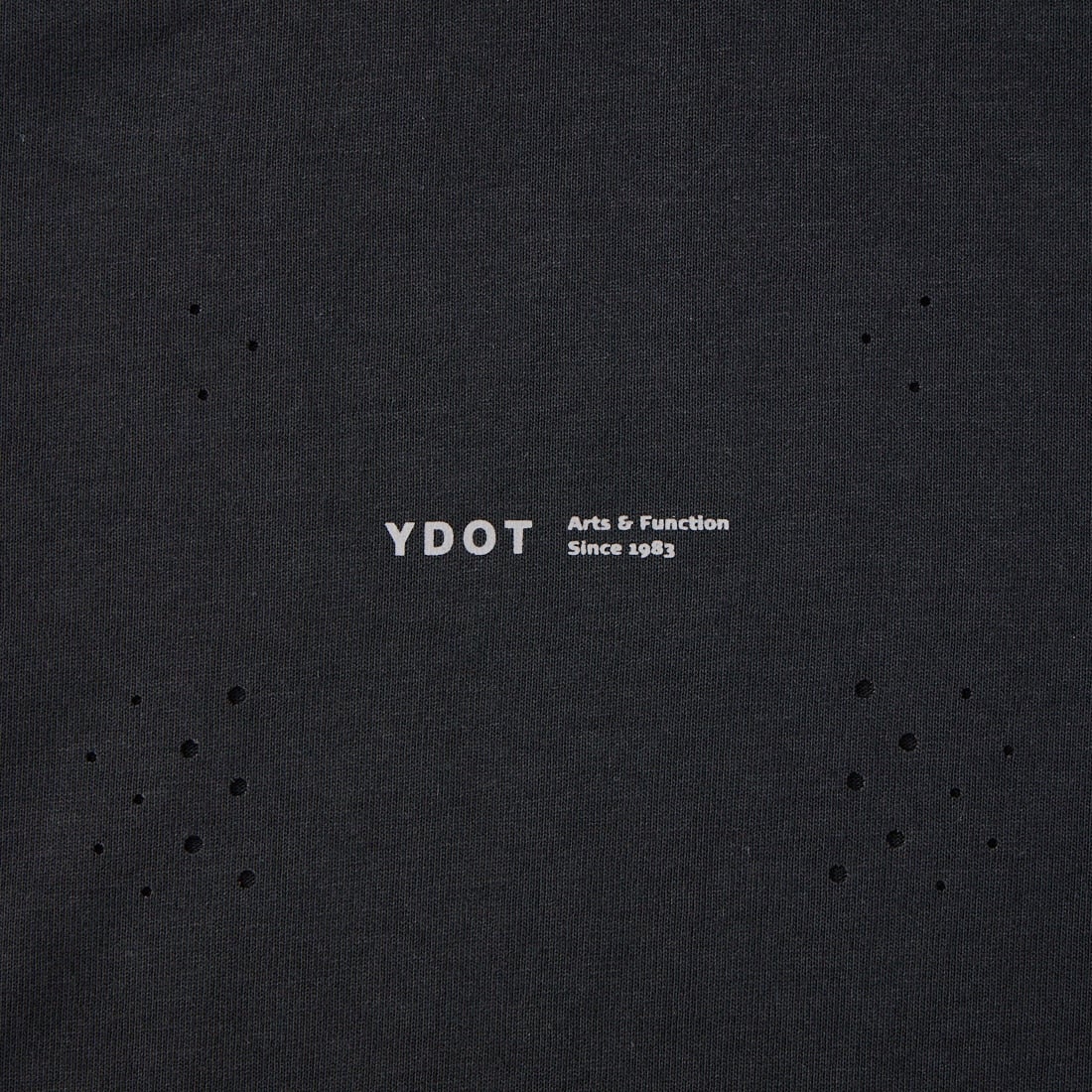 YDOT [ワイドット] フラクタルホール ショートスリーブTシャツ [YU11701] BLACK