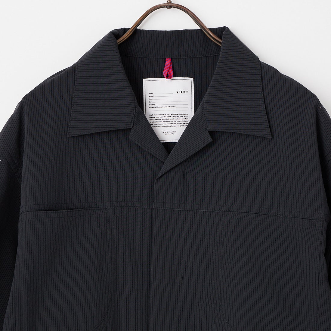 YDOT [ワイドット] AIR VENT ショートスリーブオープンカラーシャツ [YU81702] BLACK