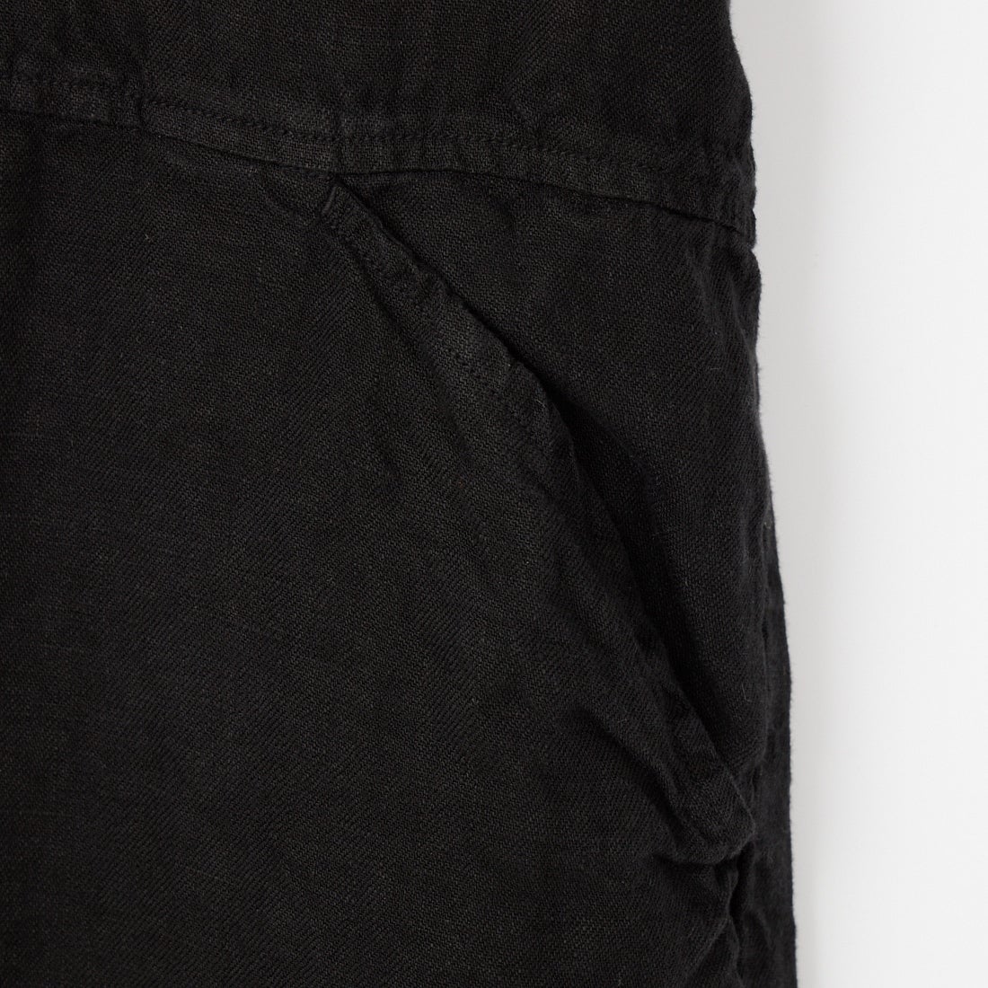 tumugu: [ツムグ] ソリトリネンサロペット [TB23246B] 99 BLACK