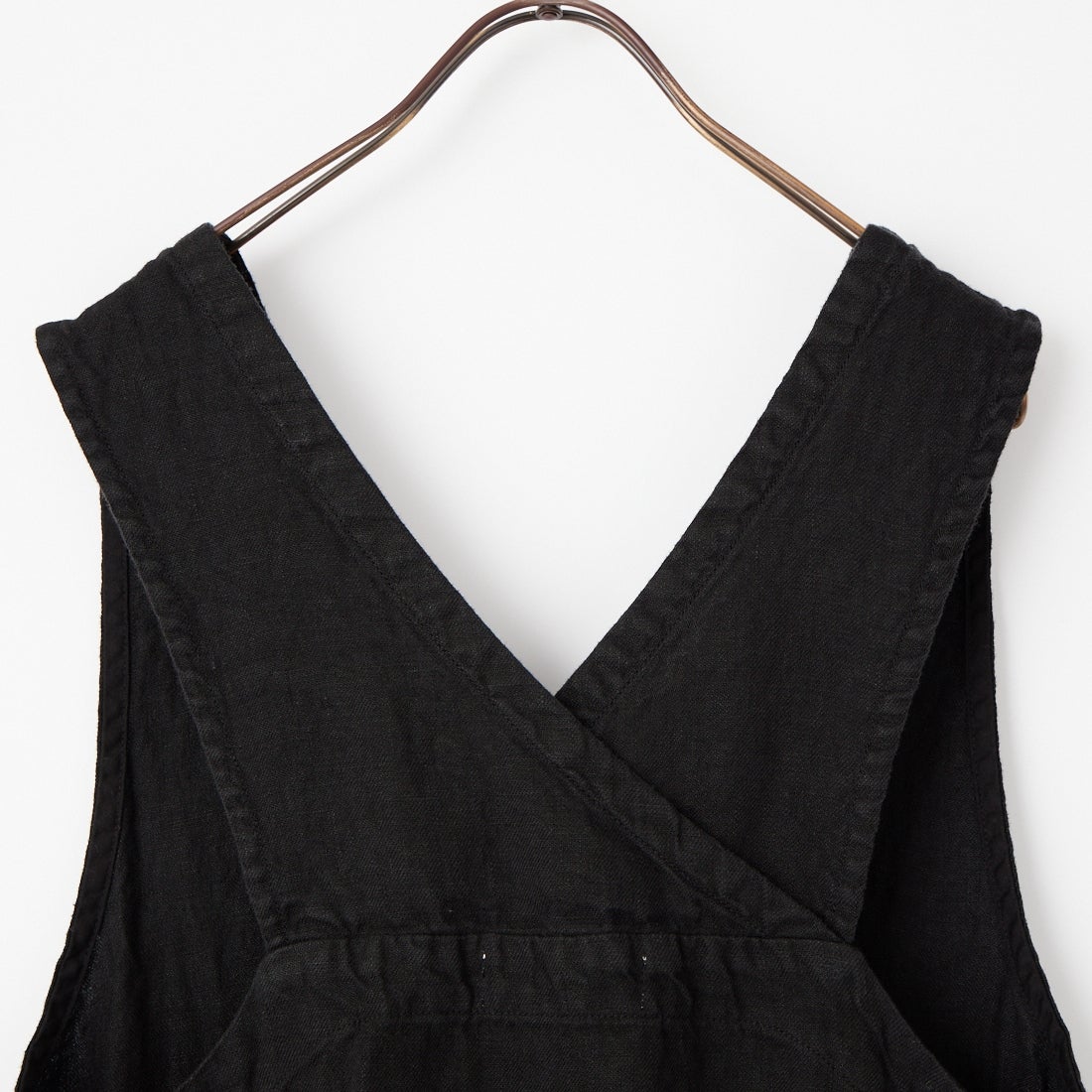 tumugu: [ツムグ] ソリトリネンサロペット [TB23246B] 99 BLACK