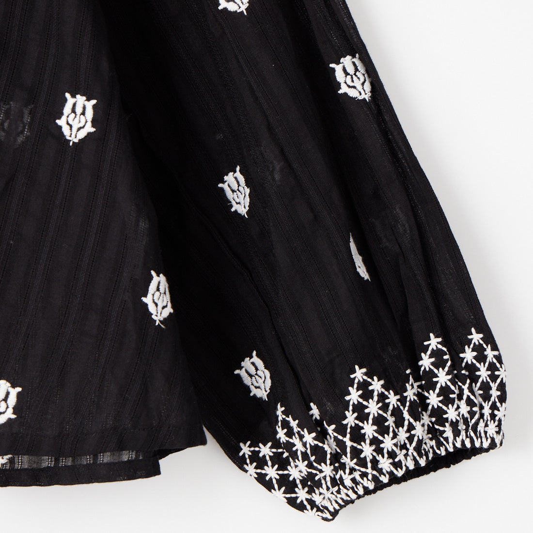 TORRAZZO DONNA [トラッゾドンナ] インド刺繍ブラウス [6265-595] 19 BLACK