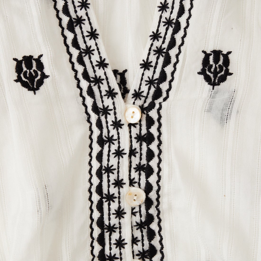 TORRAZZO DONNA [トラッゾドンナ] インド刺繍ブラウス [6265-595] 05 WHITE