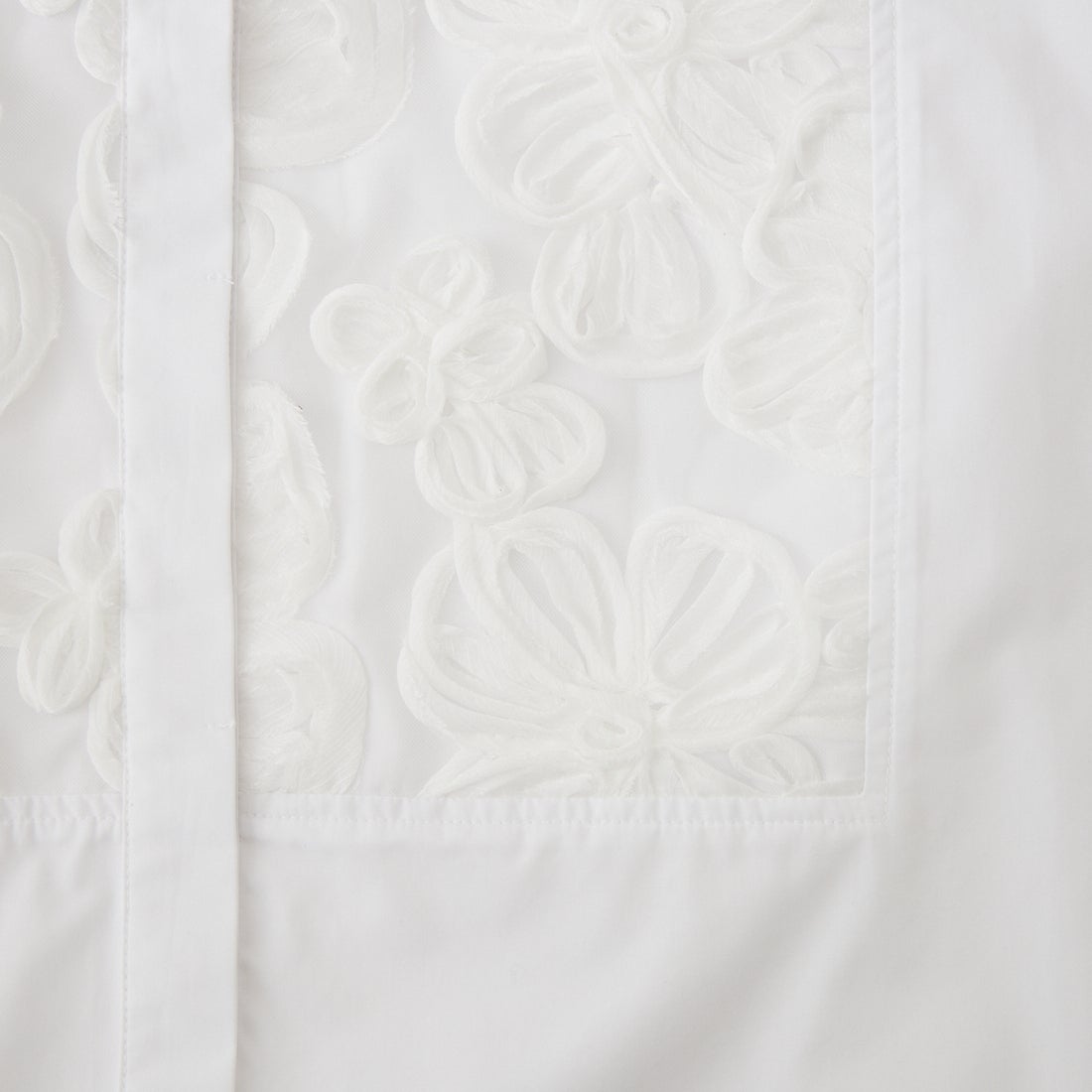 TORRAZZO DONNA [トラッゾドンナ] エレガントフローラルモチーフブラウス [6266-361] 05 WHITE