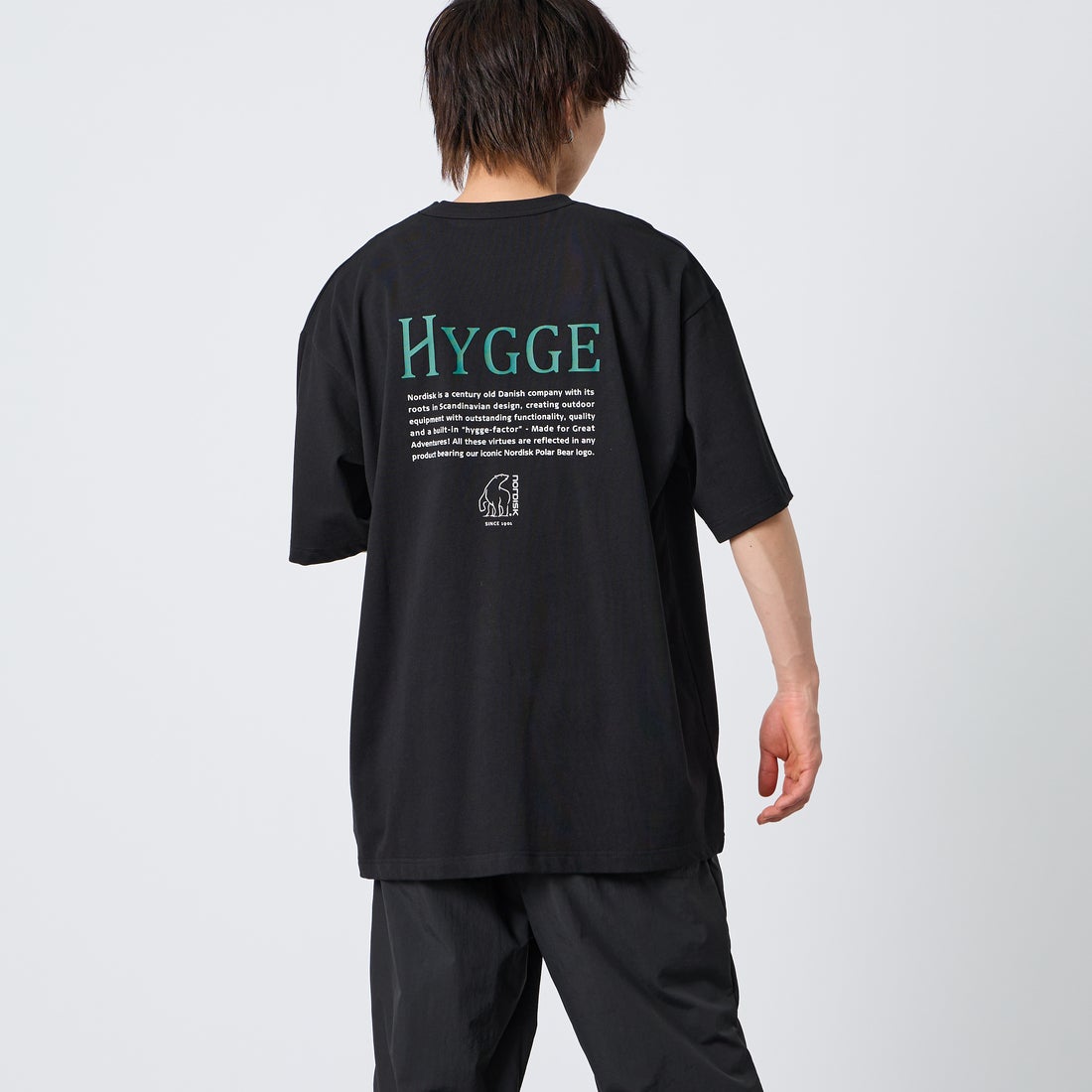 BLK&&モデル身長：177cm 着用サイズ：XL&&