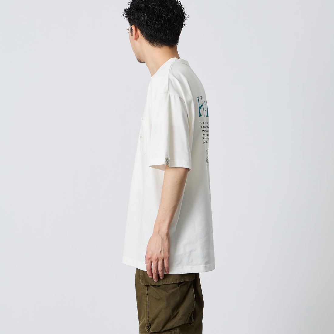 NORDISK [ノルディスク] 別注 HYGGE バックプリントTシャツ [NU11703-JF] WHT &&モデル身長：168cm 着用サイズ：L&&