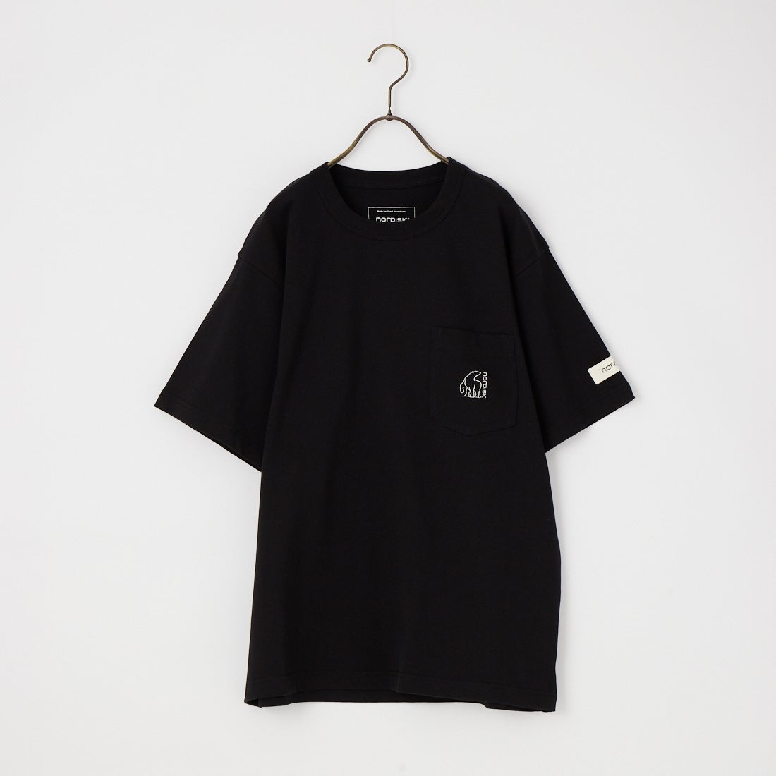 NORDISK [ノルディスク] 別注 ワンポイント刺繍 ポケットTシャツ [NU11701-JF] BLK