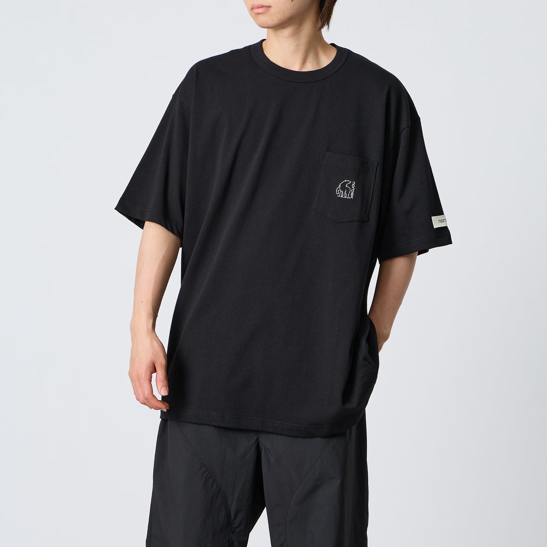 BLK&&モデル身長：177cm 着用サイズ：XL&&