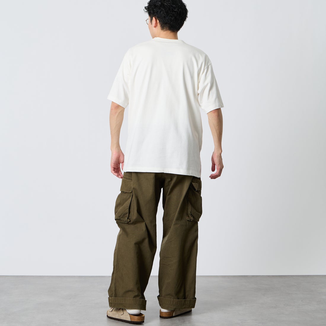 NORDISK [ノルディスク] 別注 ワンポイント刺繍 ポケットTシャツ [NU11701-JF] WHT &&モデル身長：168cm 着用サイズ：M&&