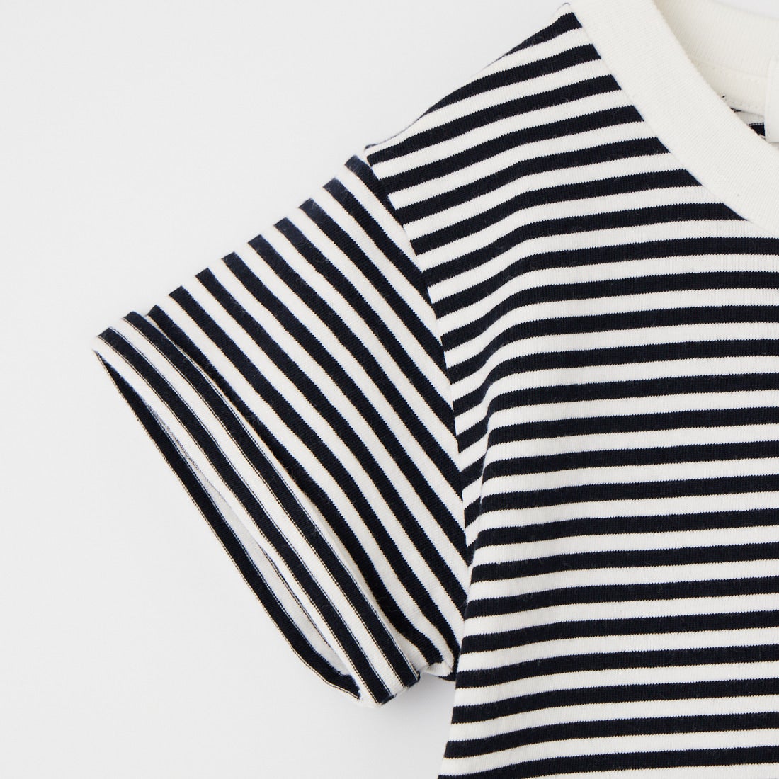 Gymphlex [ジムフレックス] キッズ ストライプショートスリーブTシャツ [GY-C0458COM] WH/NVY ST