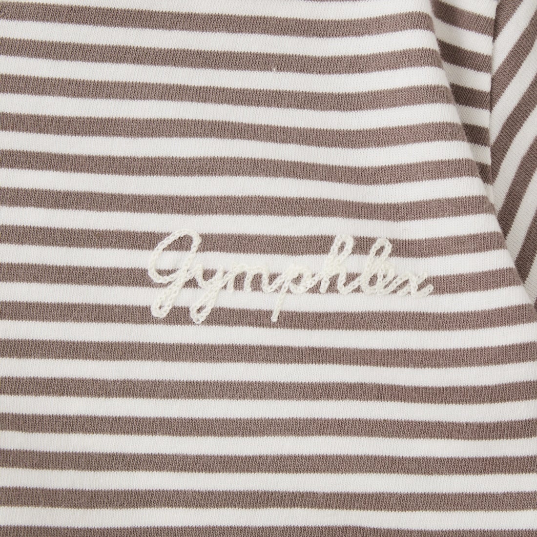 Gymphlex [ジムフレックス] キッズ ストライプショートスリーブTシャツ [GY-C0458COM] WH/TAU ST