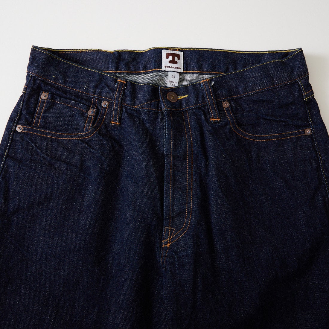 TELLASON [テラソン] OLIVER ワイドテーパードジーンズ [TL-1200-47-OW-6S] 77 INDIGO
