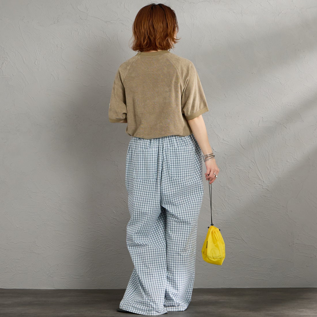 NORDISK [ノルディスク] 別注 HYGGE パイル半袖スウェット [NU11705-JF] BEG &&モデル身長：158cm 着用サイズ：S&&